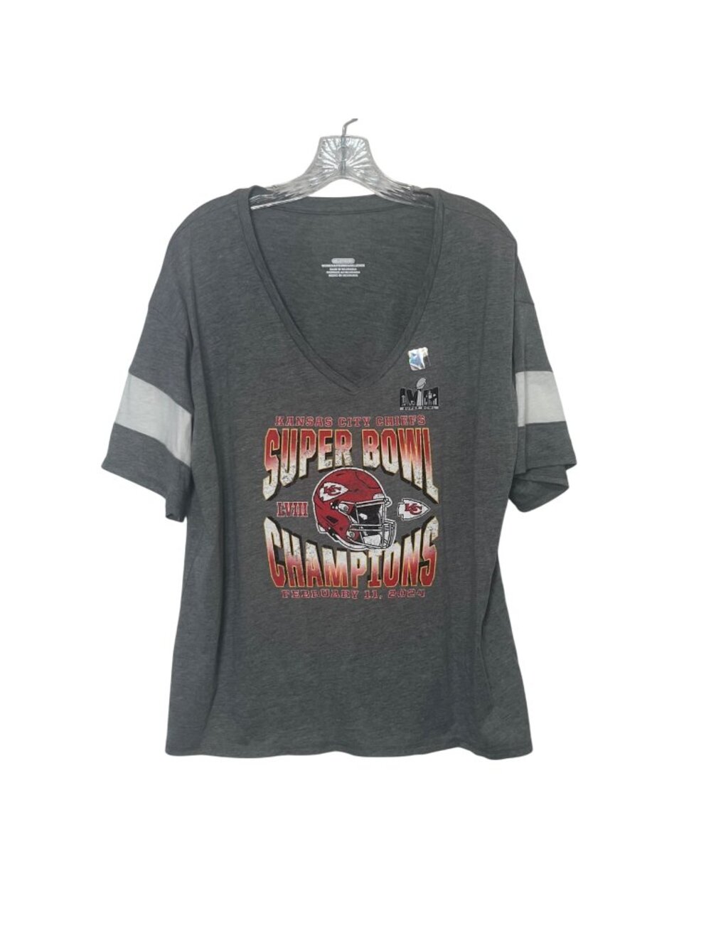 Kansas City Chiefs Super Bowl LIV Champions Tshirt 2XL Gray New NFL